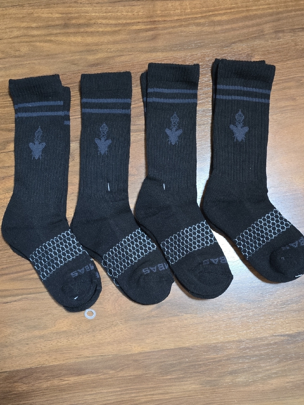 Bombas Original Black Crew Socks - Pack of 4 - New Without Tags